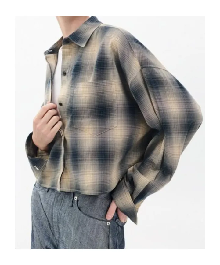Marin Cropped Plaid Shirt