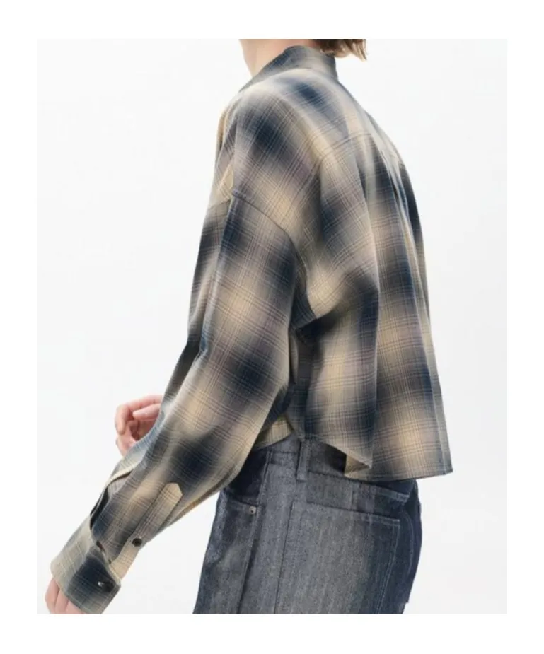 Marin Cropped Plaid Shirt