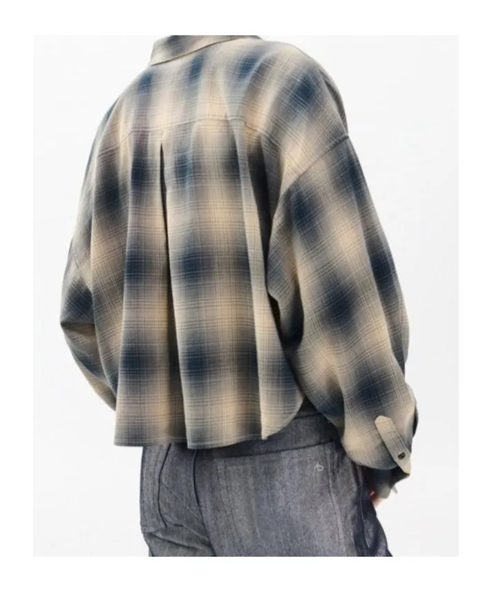 Marin Cropped Plaid Shirt