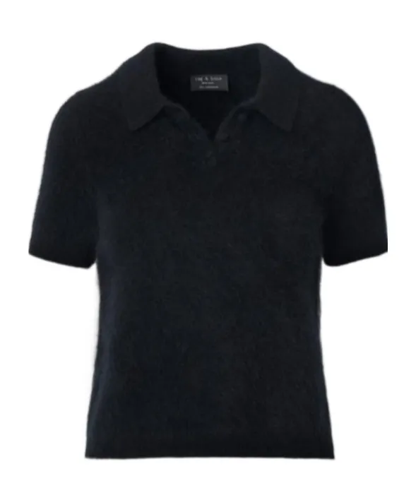 Jada Brushed Cashmere Polo