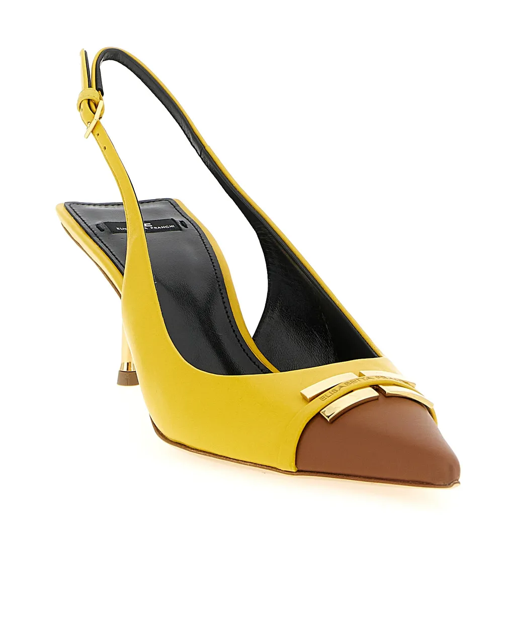 Elisabetta Franchi Two-Colour Slingbacks