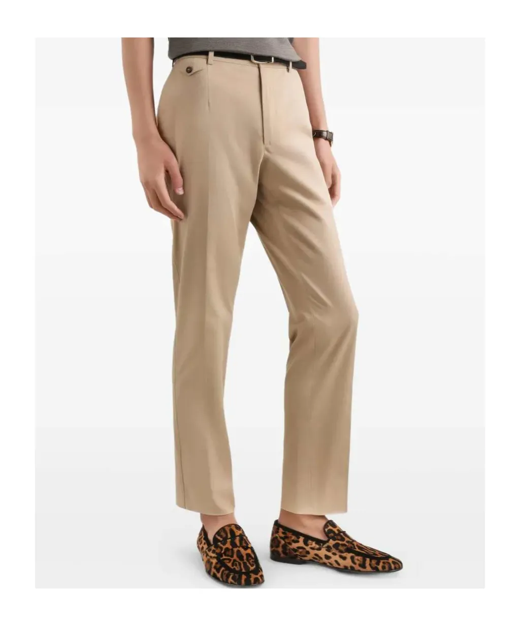 Dolce & Gabbana Pressed Crease Gabardine Trousers