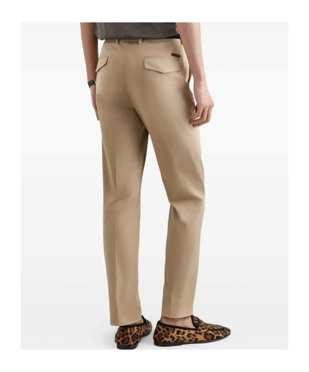 Dolce & Gabbana Pressed Crease Gabardine Trousers