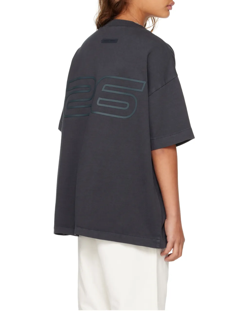 Fear Of God Essentials Kids Logo Print Crewneck T-Shirt