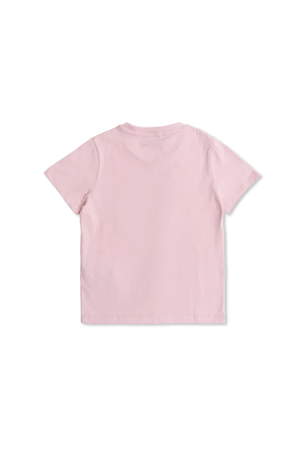 Versace Kids Logo Embellished Crewneck T-Shirt