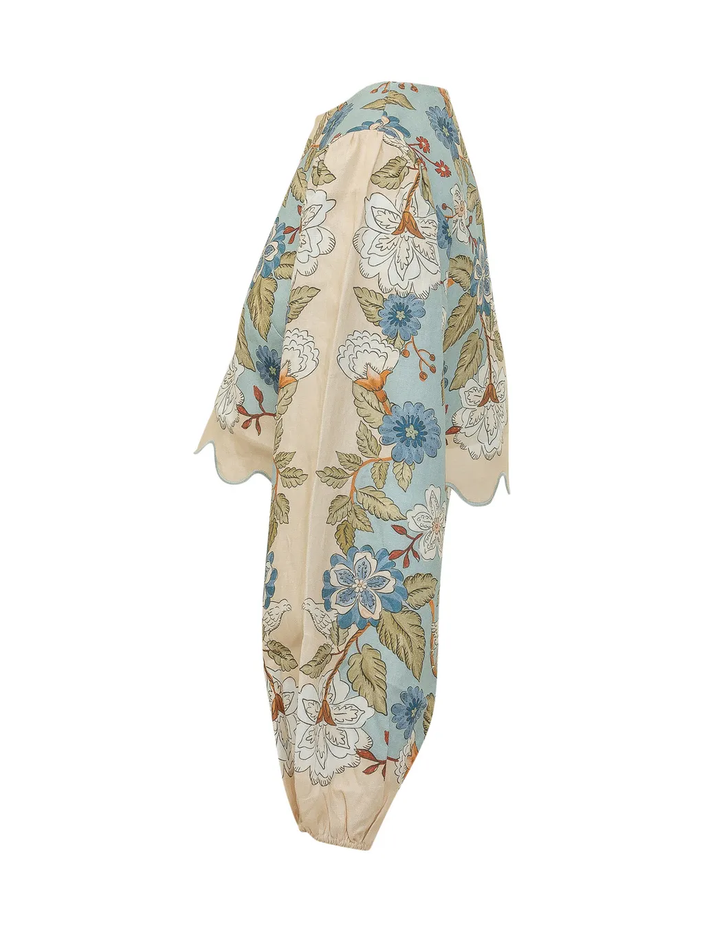 Printed Long-Sleeved Blouse