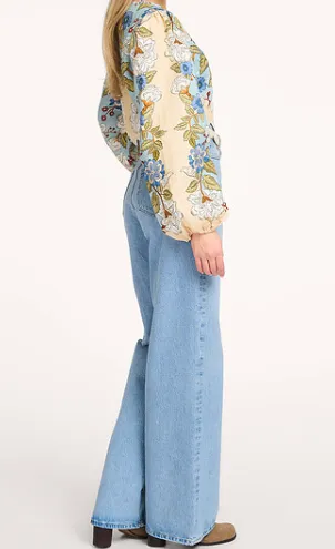 Printed Long-Sleeved Blouse