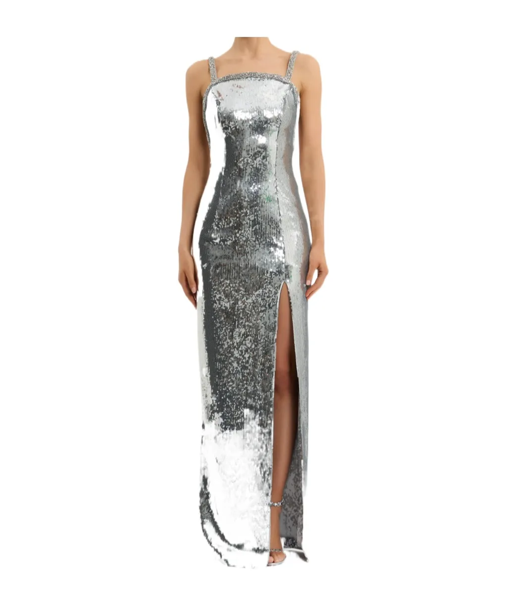 Olympia Gown Sequin-Embellished Maxi Dress