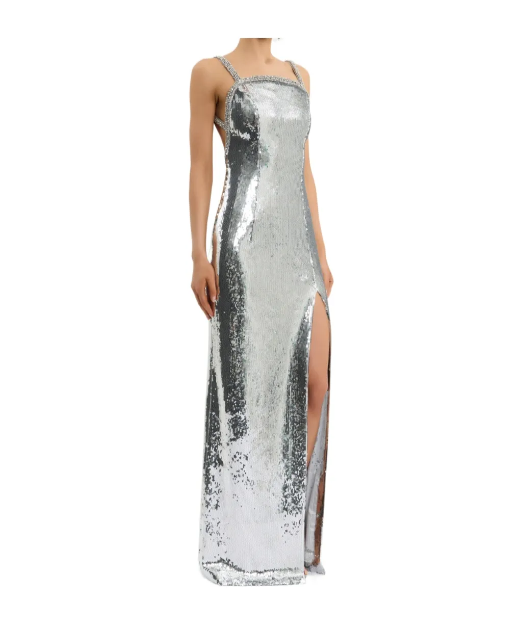 Olympia Gown Sequin-Embellished Maxi Dress