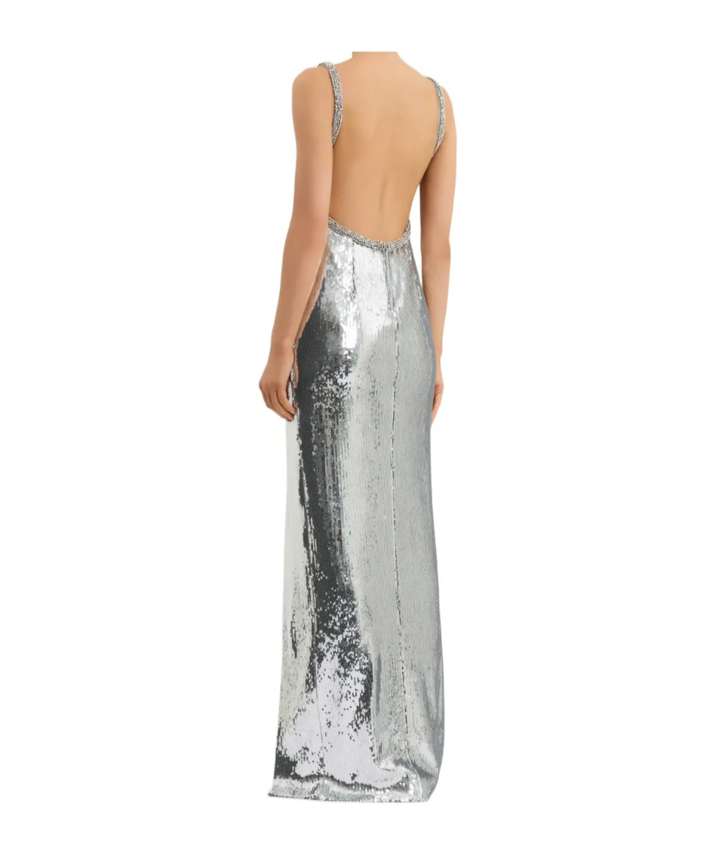 Olympia Gown Sequin-Embellished Maxi Dress