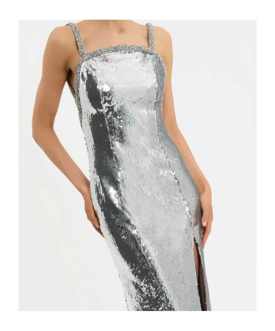 Olympia Gown Sequin-Embellished Maxi Dress