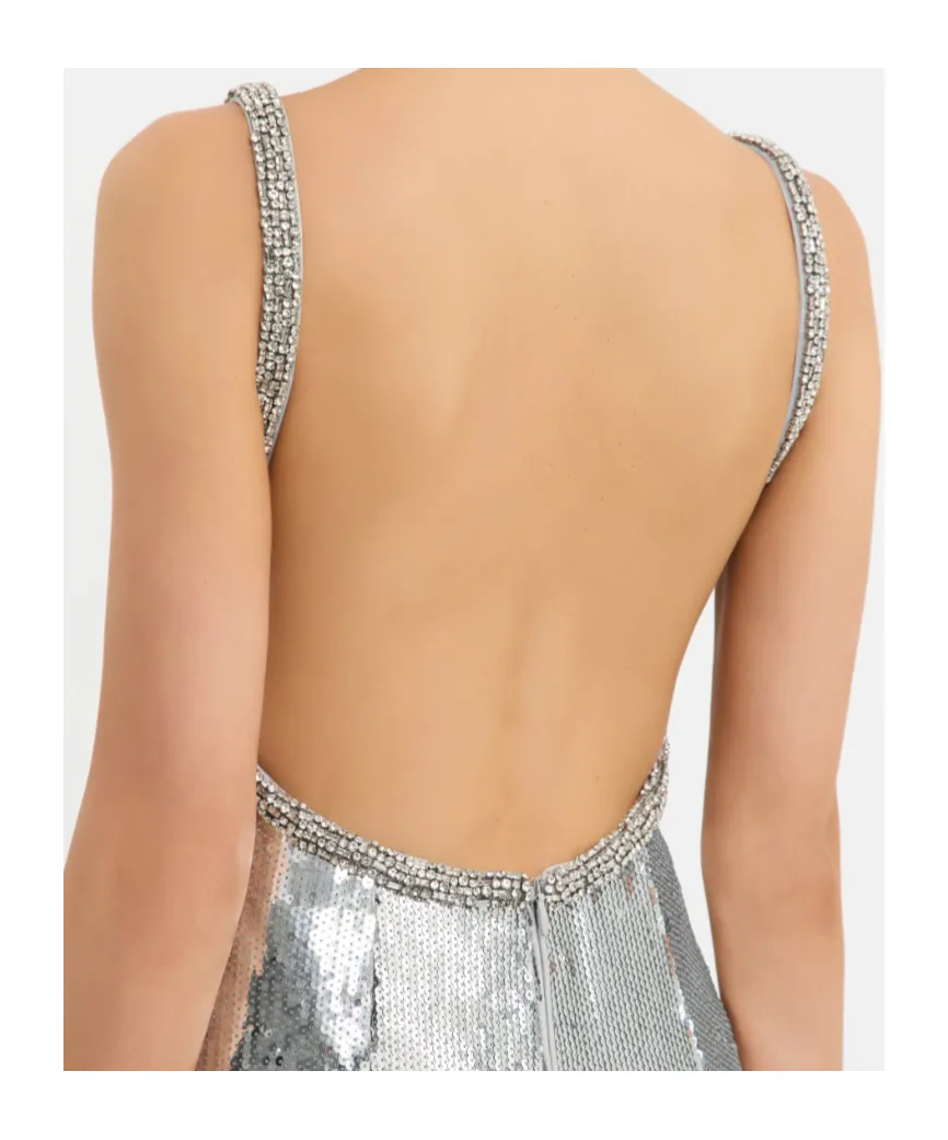 Olympia Gown Sequin-Embellished Maxi Dress