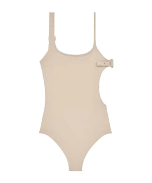 CourrÈGes Buckle Cut-Out Swimsuit