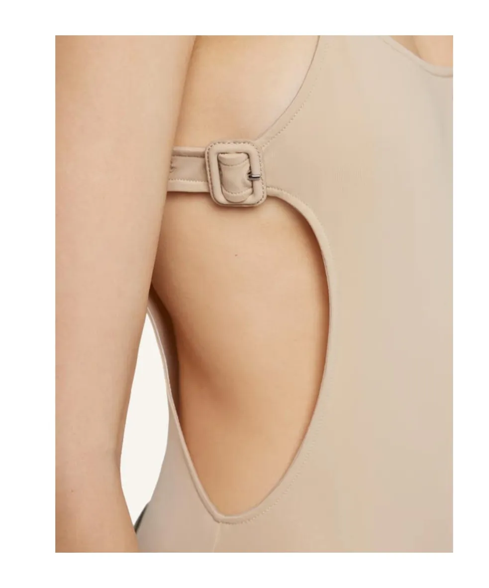 CourrÈGes Buckle Cut-Out Swimsuit