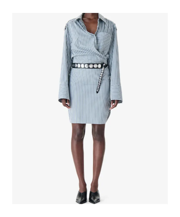 Striped Shirt Dress