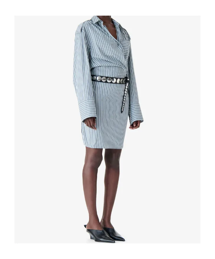 Striped Shirt Dress