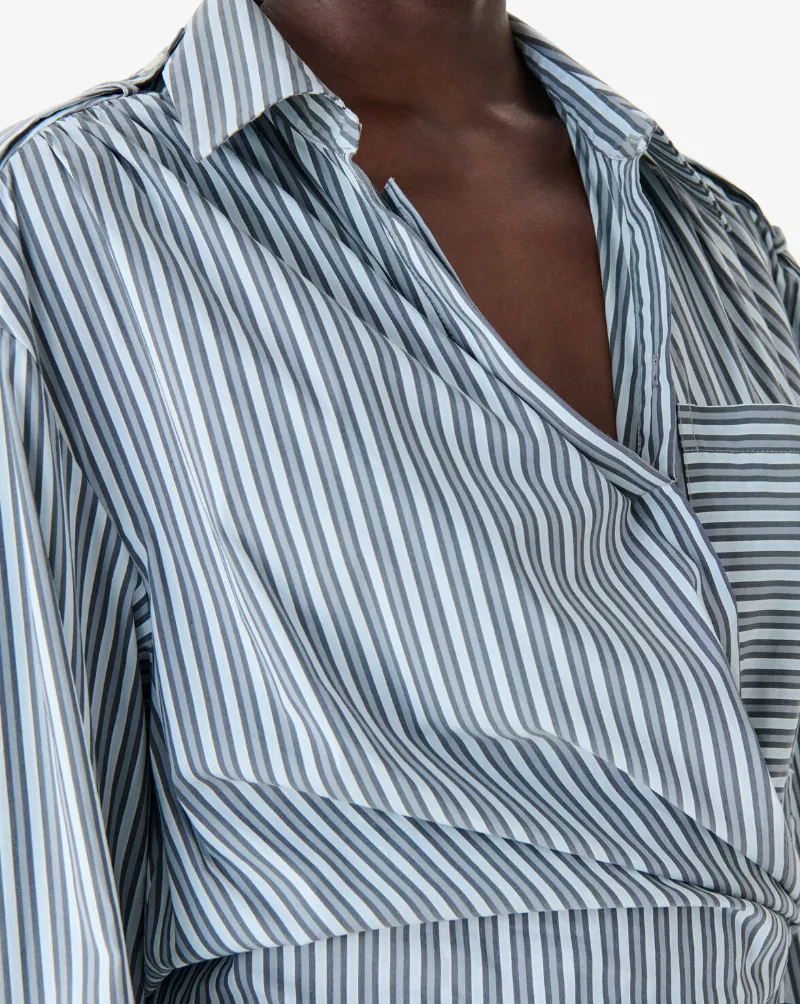 Striped Shirt Dress