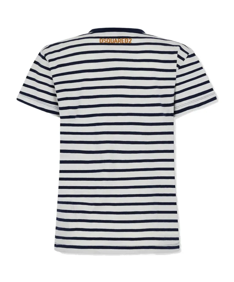 Dsquared2 Striped Logo T-Shirt