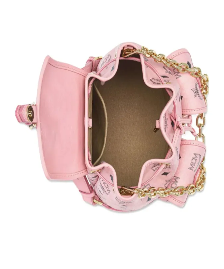 Mcm Aren Drawstring Mini Backpack