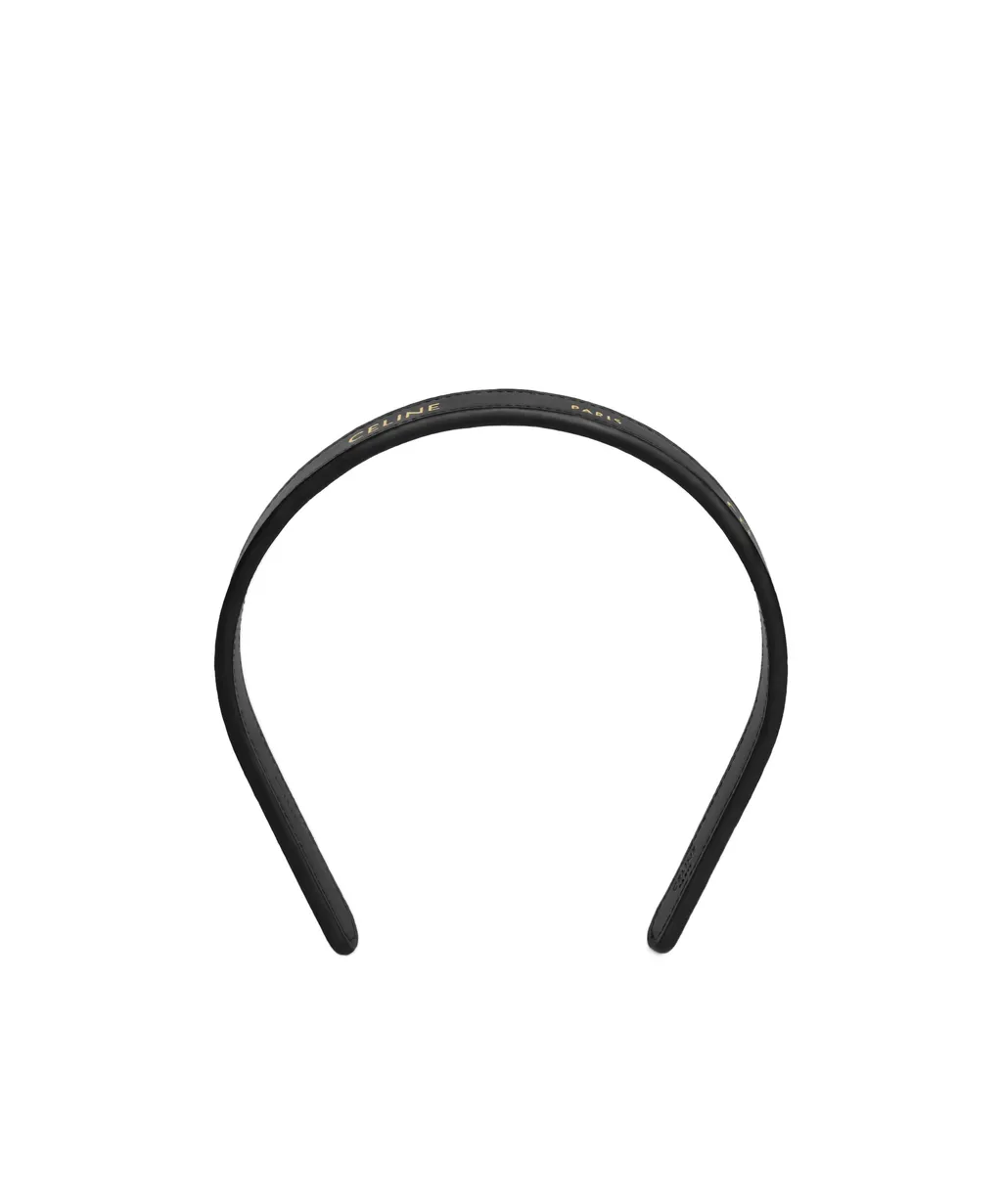 Celine Paris Thin Headband In Calfskin
