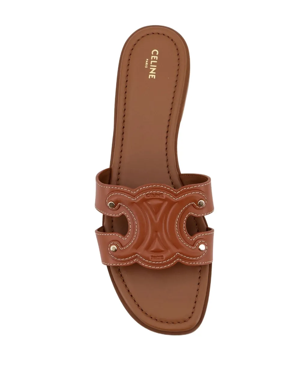 Celine Marina Mule In Calfskin