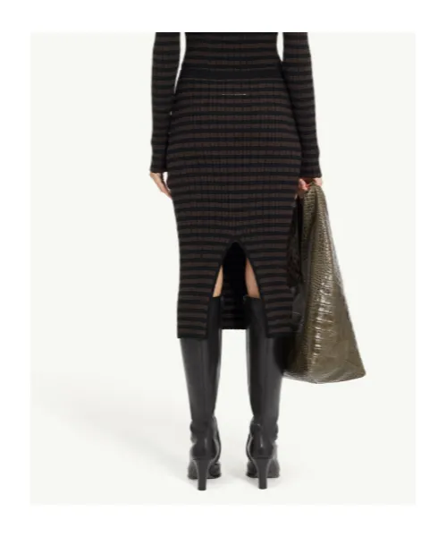 Mm6 Maison Margiela Checkered Midi Skirt
