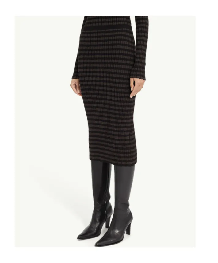 Mm6 Maison Margiela Checkered Midi Skirt