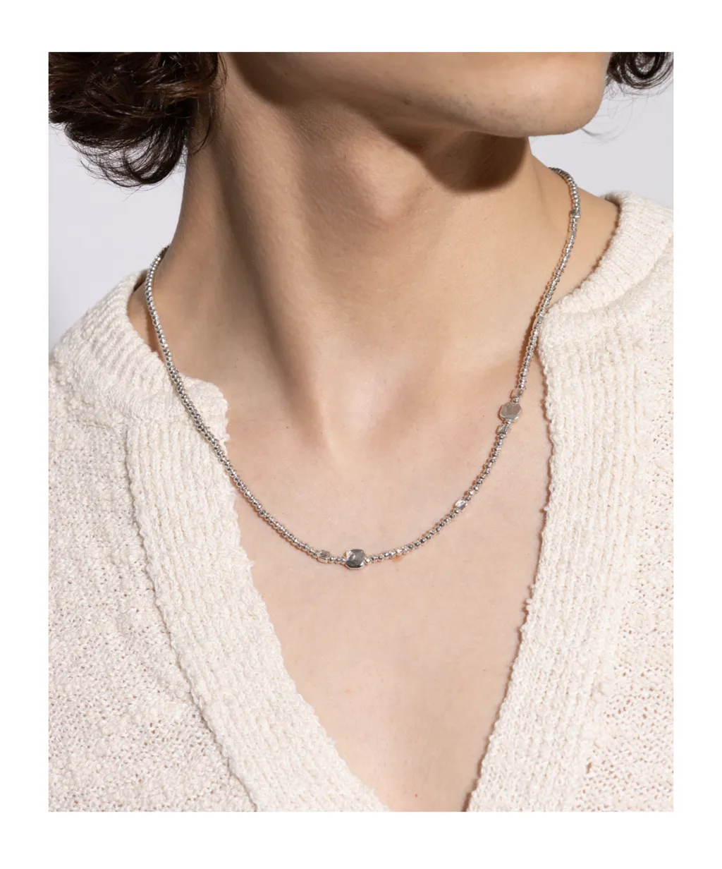 Isabel Marant Gary Engraved Logo Necklace