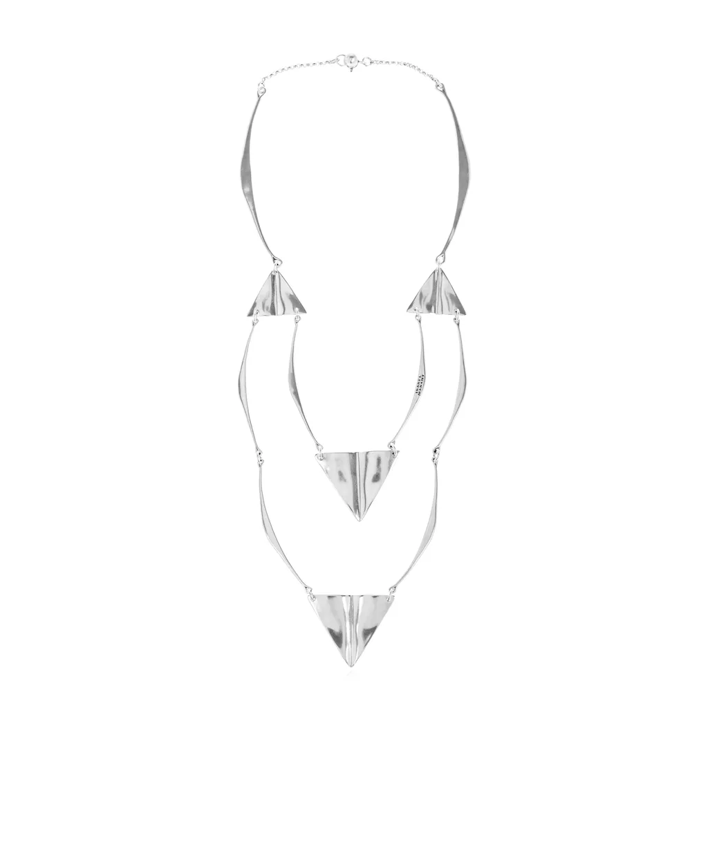 Isabel Marant Triangle Blair Chain Detail Necklace