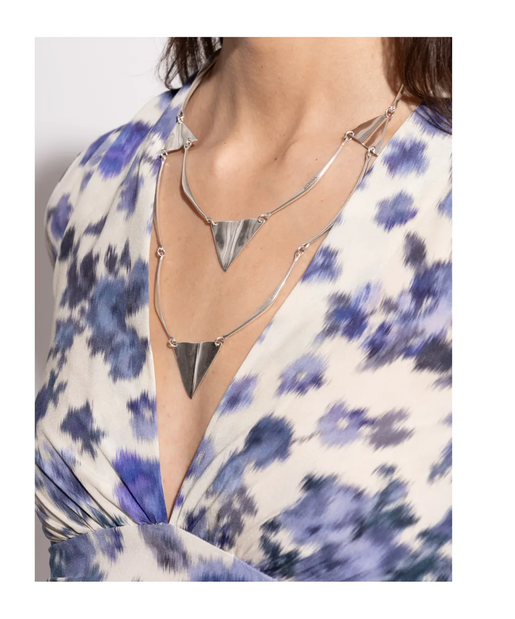 Isabel Marant Triangle Blair Chain Detail Necklace
