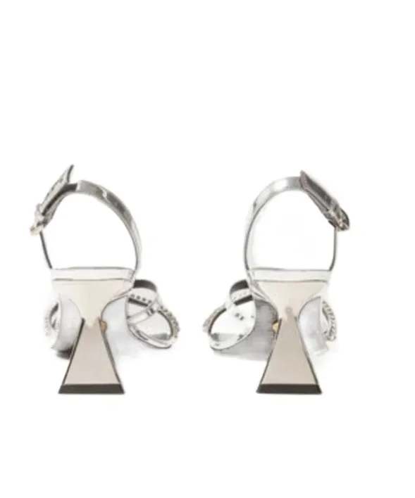 Stella Mccartney Elsa Metallic Heeled Sandals