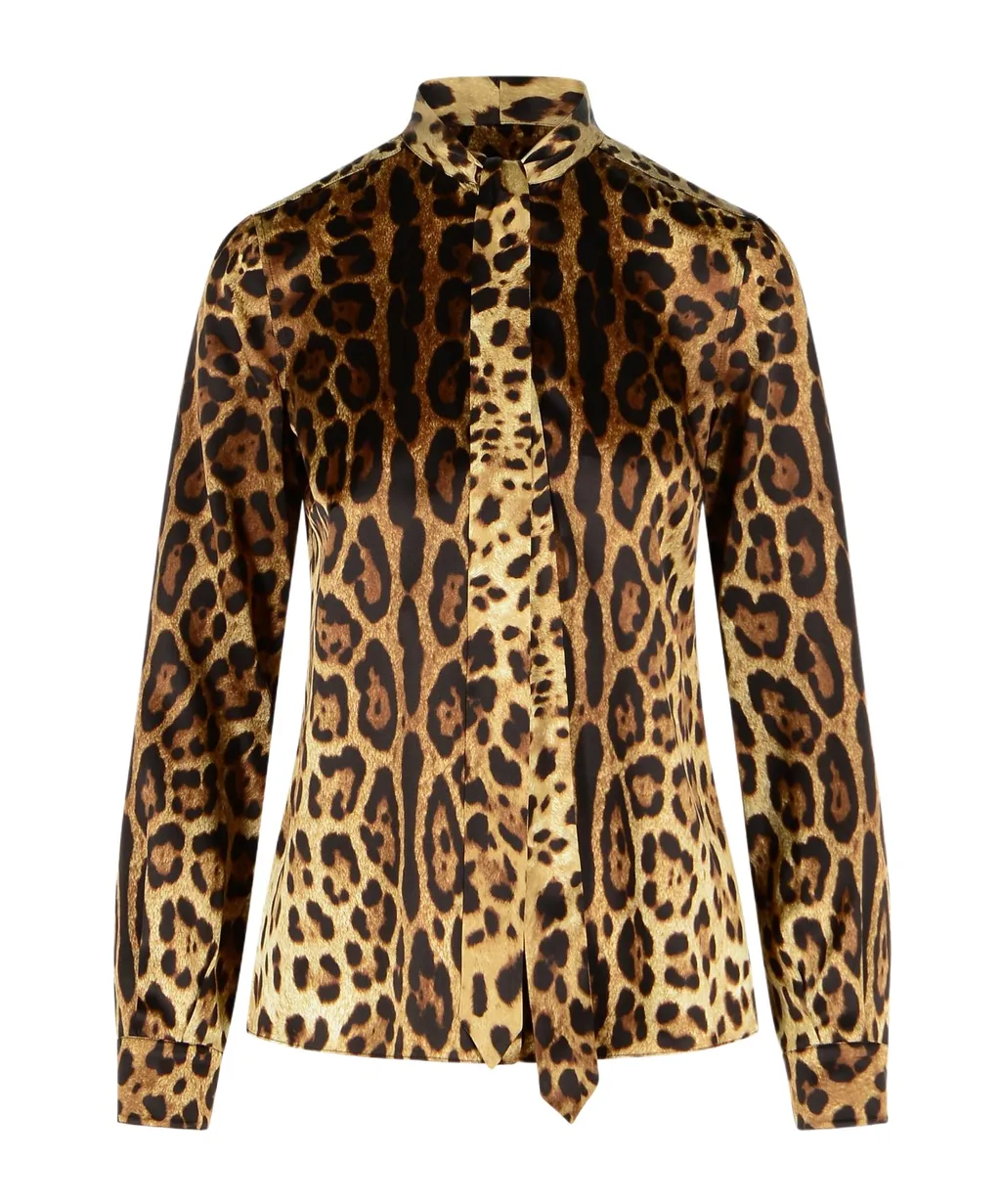 Dolce & Gabbana Leopard Printed Shirt