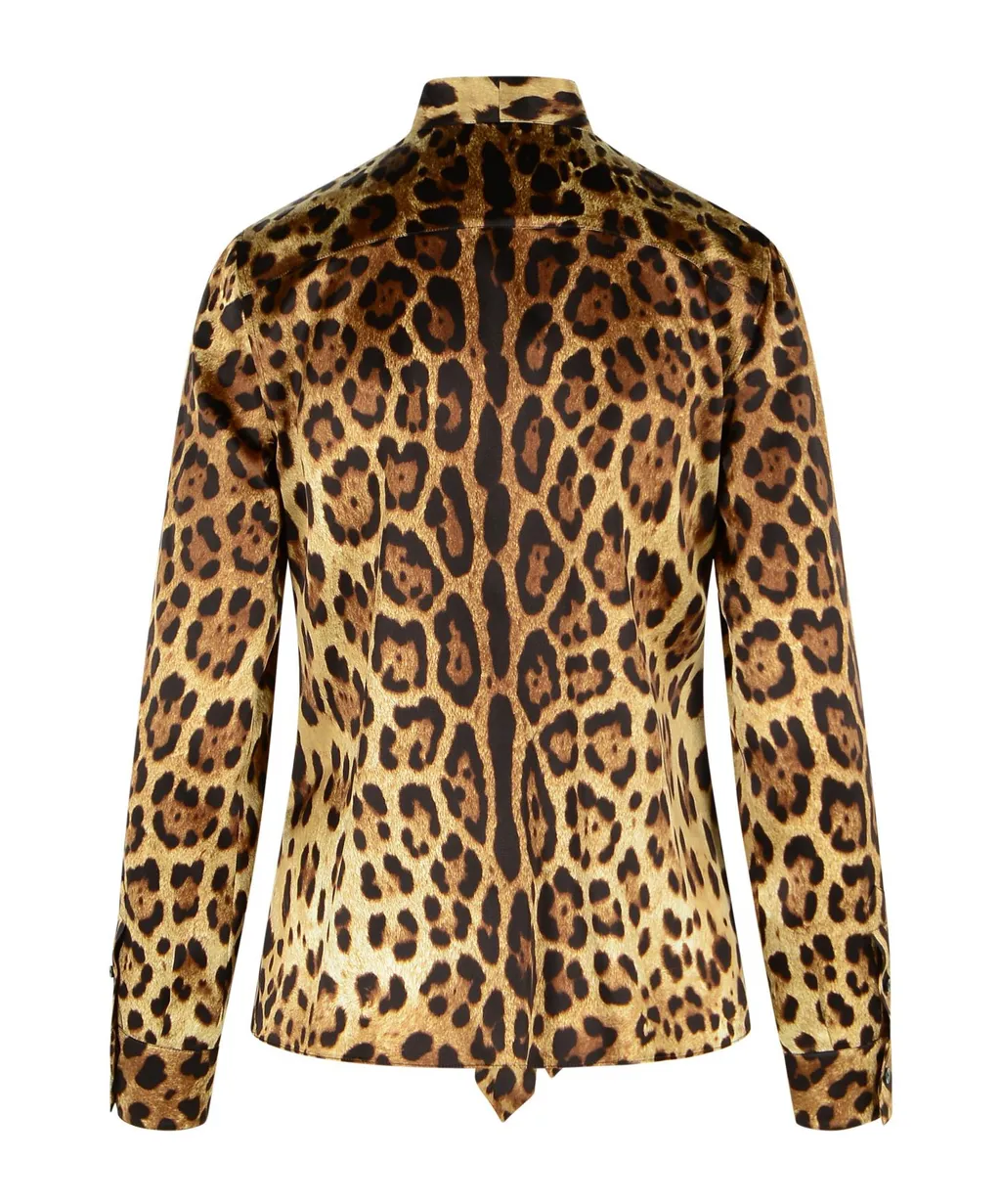 Dolce & Gabbana Leopard Printed Shirt