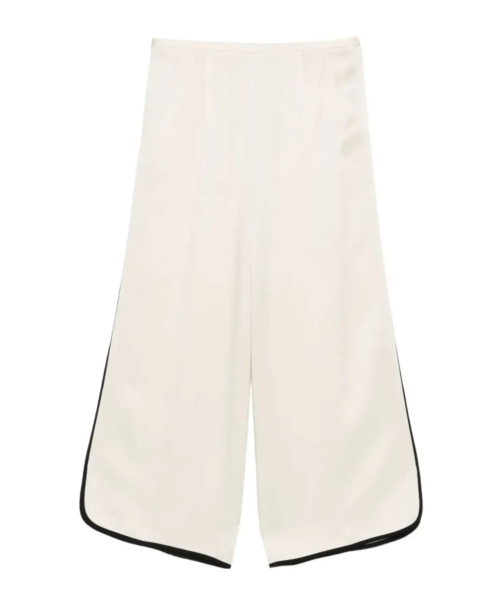 Contrasting-Trim Trousers