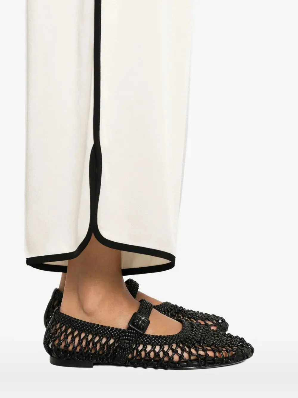 Contrasting-Trim Trousers
