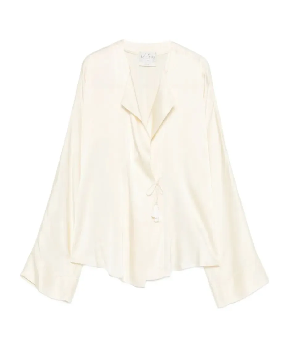 Tassel Tie-Fastening Blouse