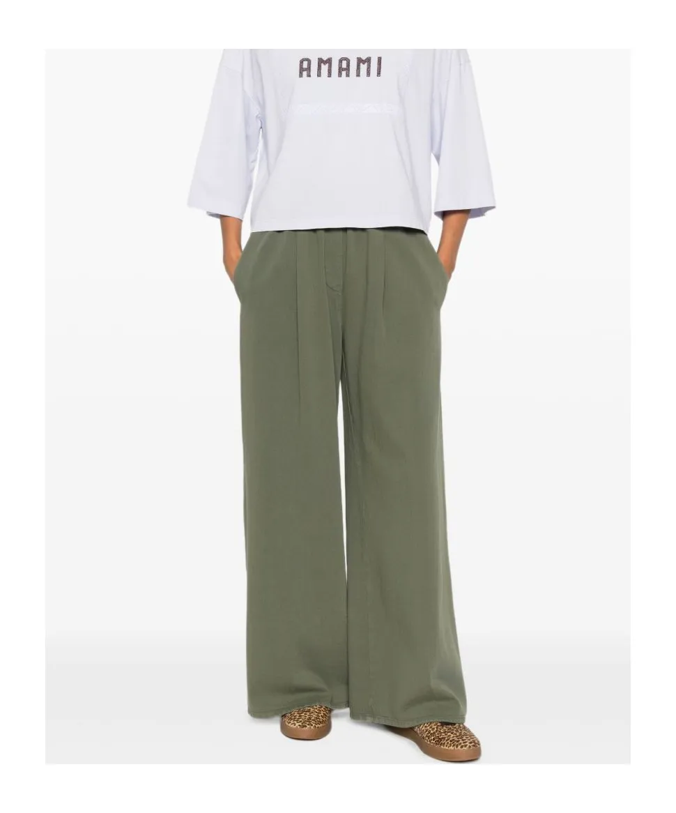 Elastic-Waistband Trousers