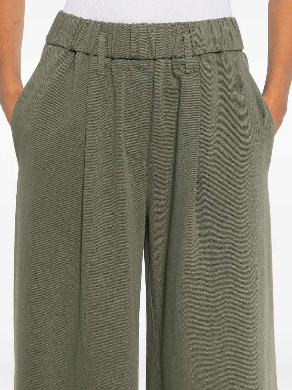 Elastic-Waistband Trousers
