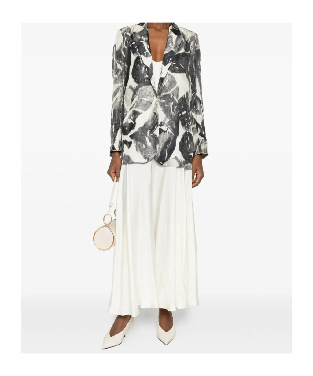 Printed Collared Jacket