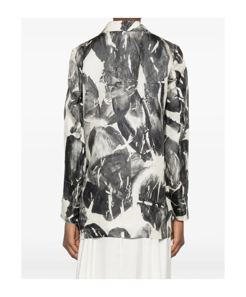 Printed Collared Jacket