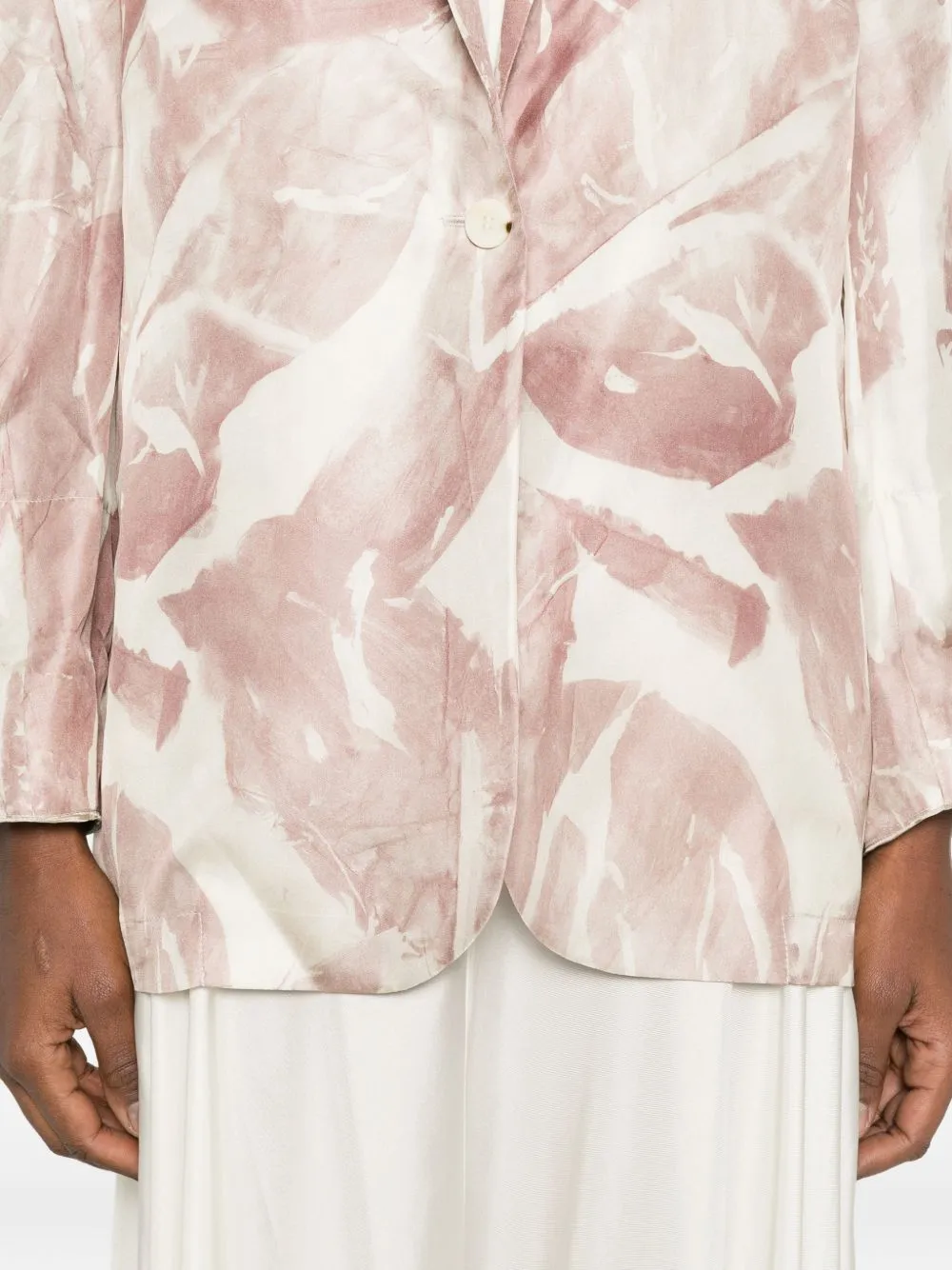 Printed Collared Jacket
