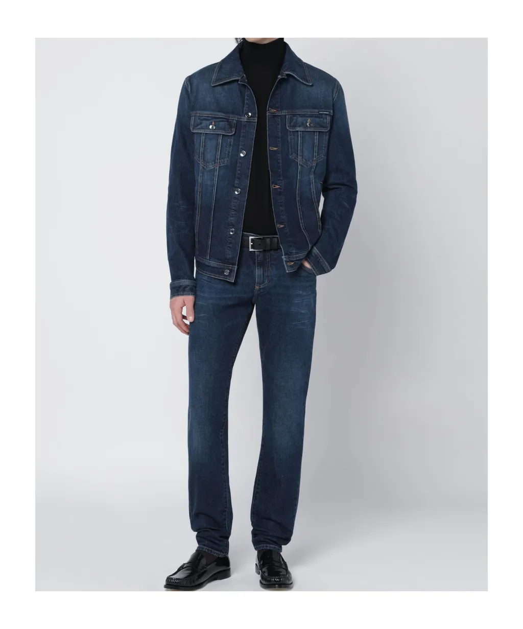 Dolce & Gabbana Button-Up Denim Jacket