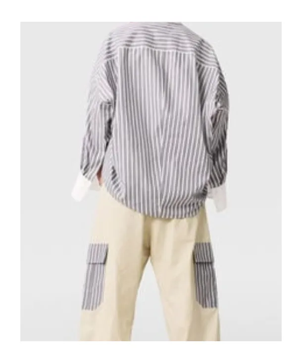 Stella Mccartney Oversized Mixed Striped Shirt