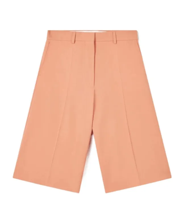Stella Mccartney Wide Leg Classic Tailored Bermuda Shorts