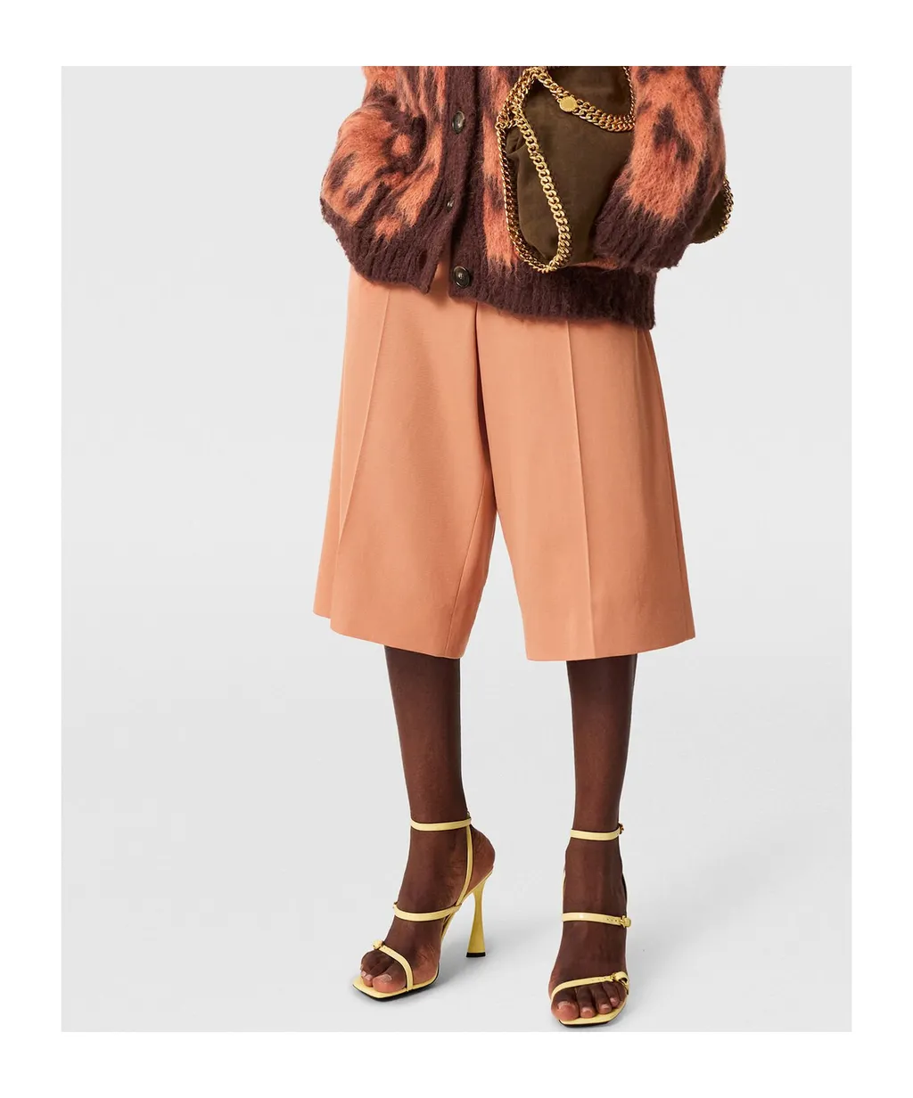 Stella Mccartney Wide Leg Classic Tailored Bermuda Shorts