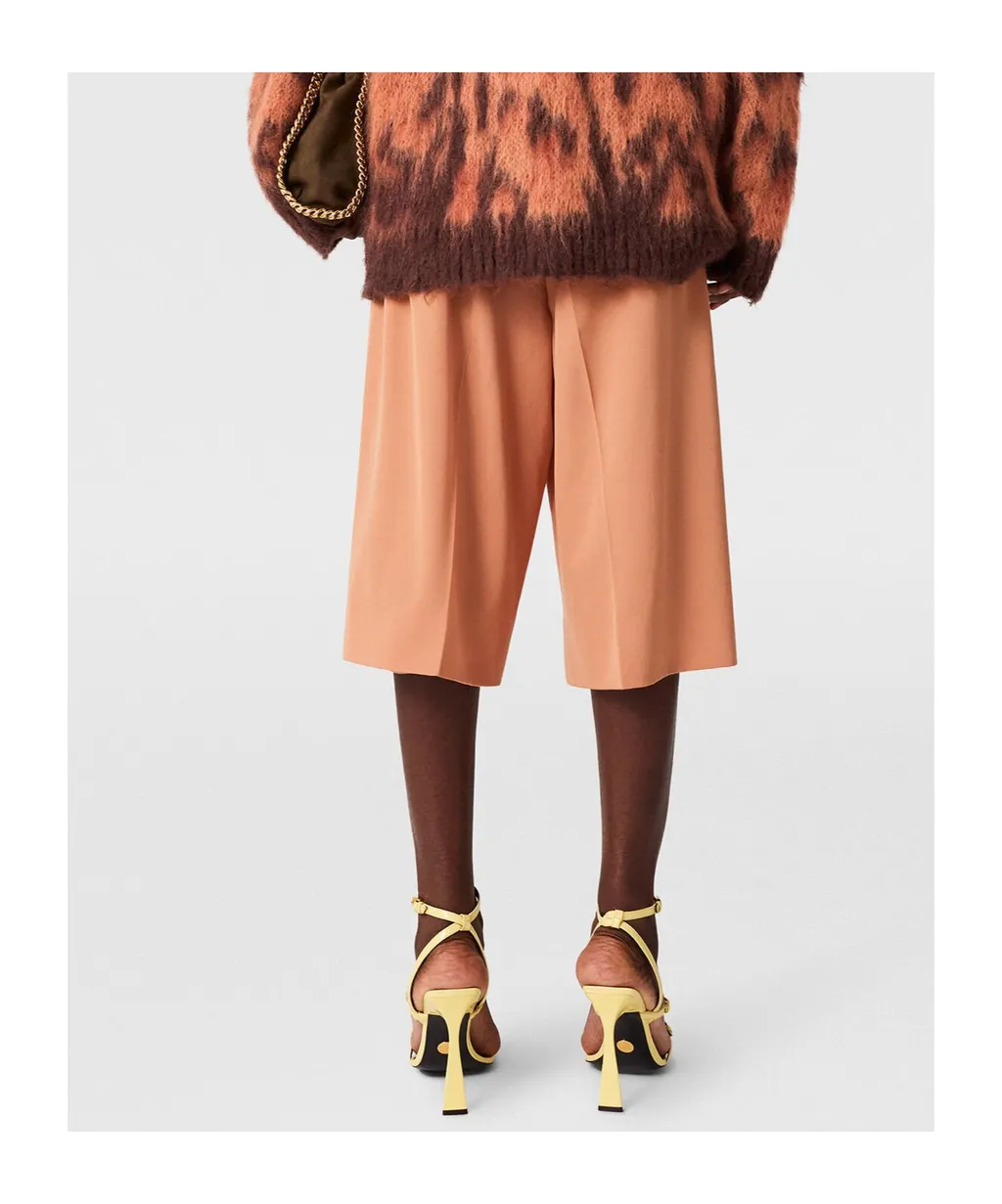 Stella Mccartney Wide Leg Classic Tailored Bermuda Shorts