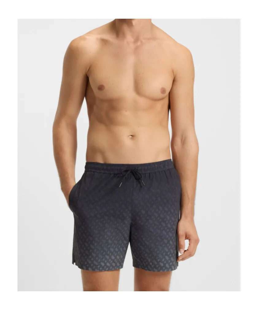 Boss Hugo Boss Logo Badge Drawstring Swim Shorts