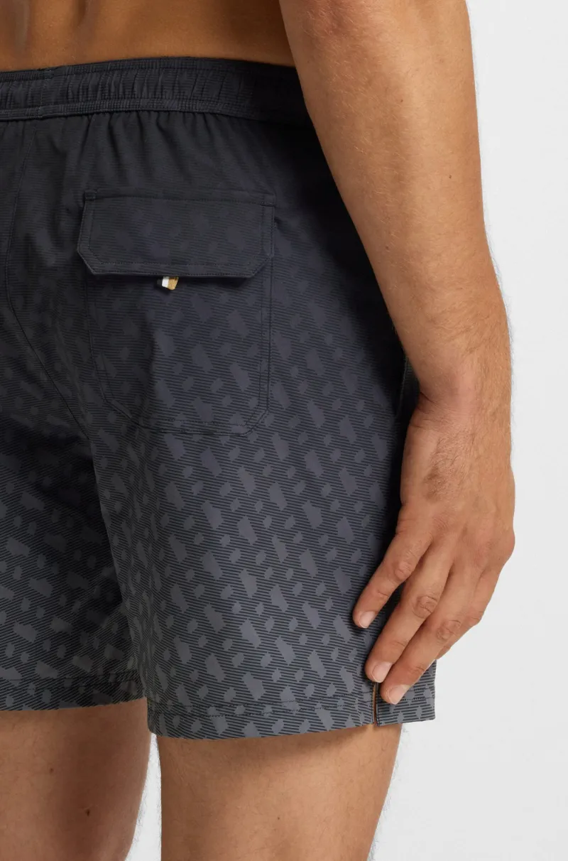 Boss Hugo Boss Logo Badge Drawstring Swim Shorts