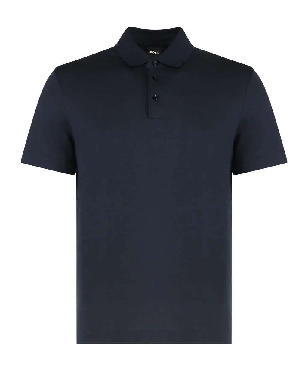 Boss Hugo Boss Button Detailed Short-Sleeved Polo Shirt