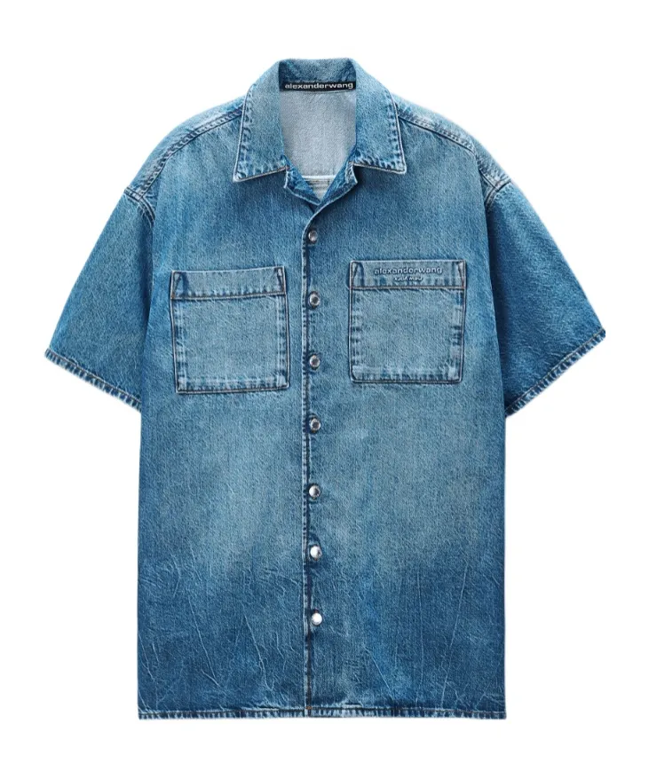 Alexander Wang Boxy Denim Shirtdress